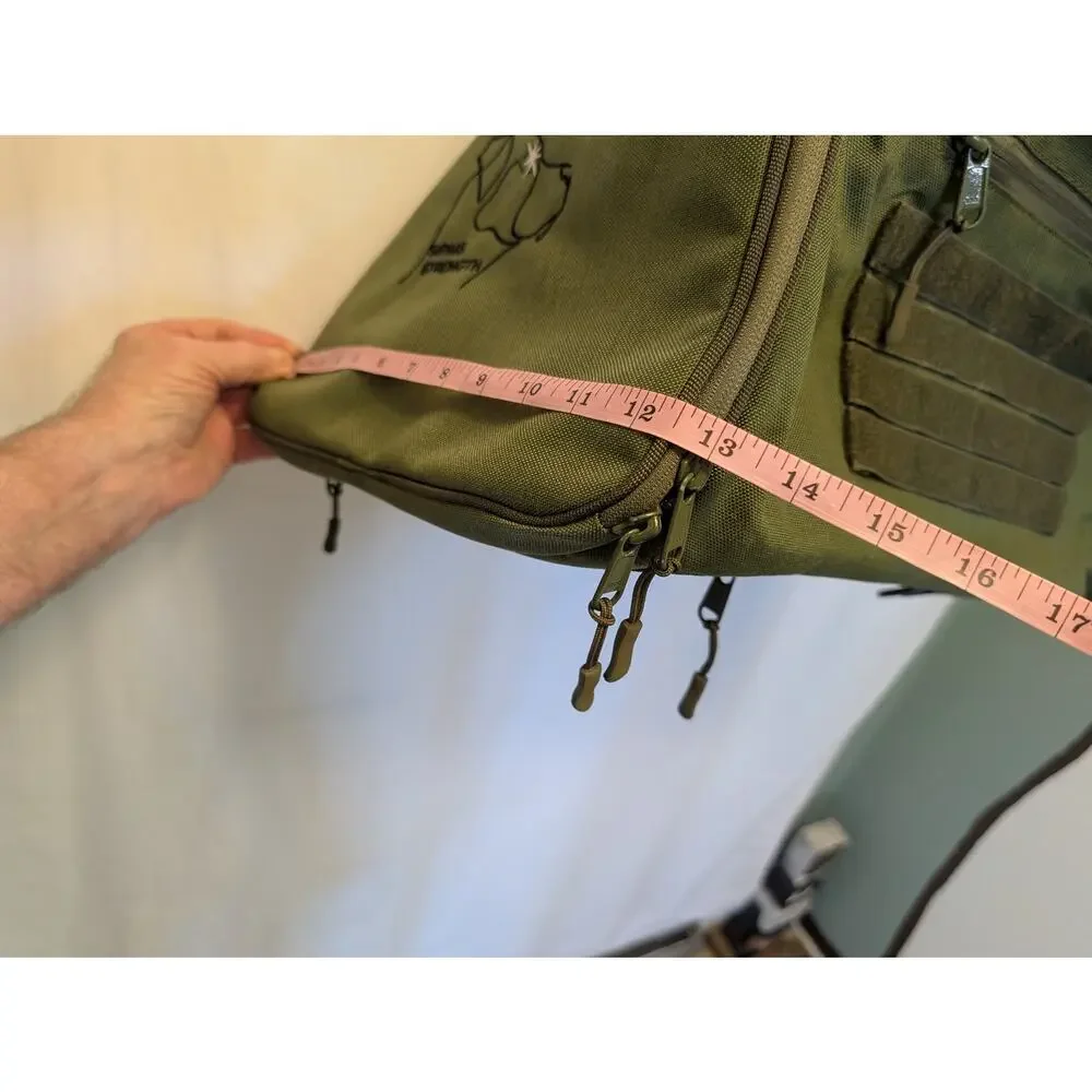 Sirius Strength Olive Green Tactical Duffel Bag Gym Travel Luggage w MOLLE NEW